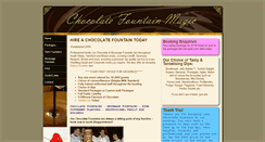 Desktop Screenshot of chocolatefountainmagic.co.uk