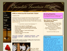 Tablet Screenshot of chocolatefountainmagic.co.uk